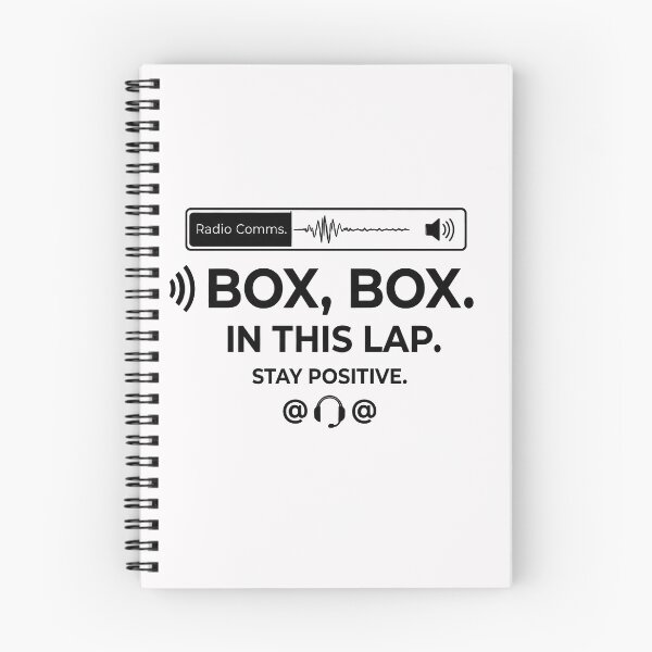 Item preview, Box Box In This Lap Stay Positive – Team Radio Comms Racing Quote designed and sold by PhotoArtMC.