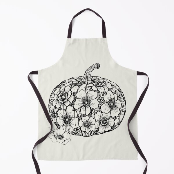 Item preview, Elegant Gothic Pumpkin with Black Flowers – Halloween Aesthetic Design designed and sold by VibranPalette.