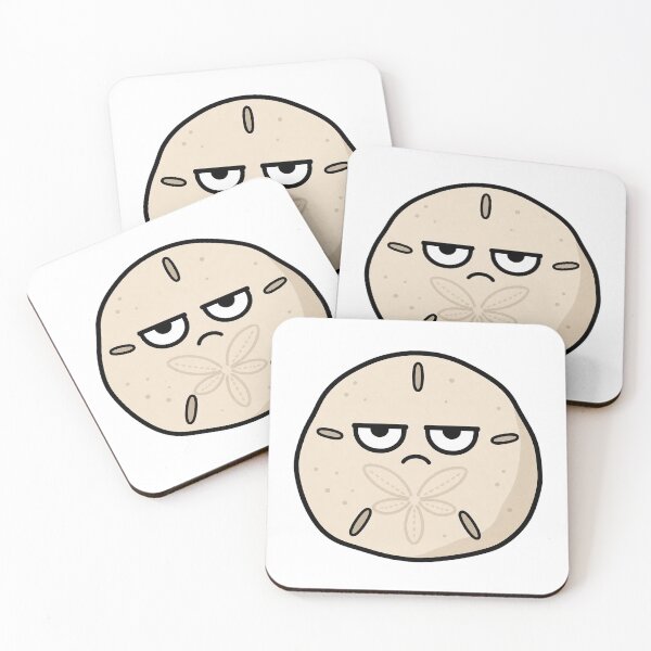 Item preview, Unimpressed Sand Dollar Resting Bitch Face Cartoon designed and sold by Bitchy Little Things.