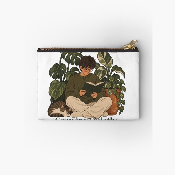 Item preview, Growing Quietly – Cozy Introvert Plant Reader designed and sold by FashionDollQtr.