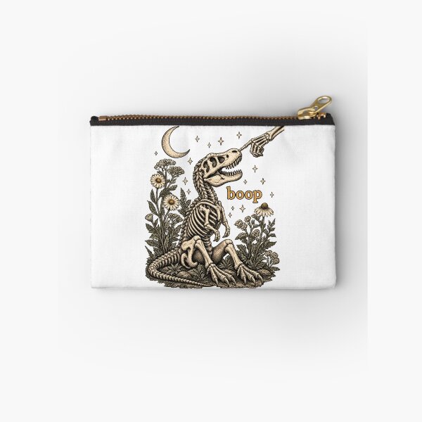 Item preview, Vintage T Rex Skeleton Boop Gothic Dinosaur Engraving designed and sold by DijaMar.