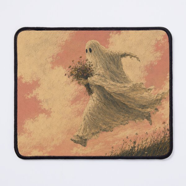 Item preview, Ghost Leaping With a Wildflower Bouquet designed and sold by Bubblaco.