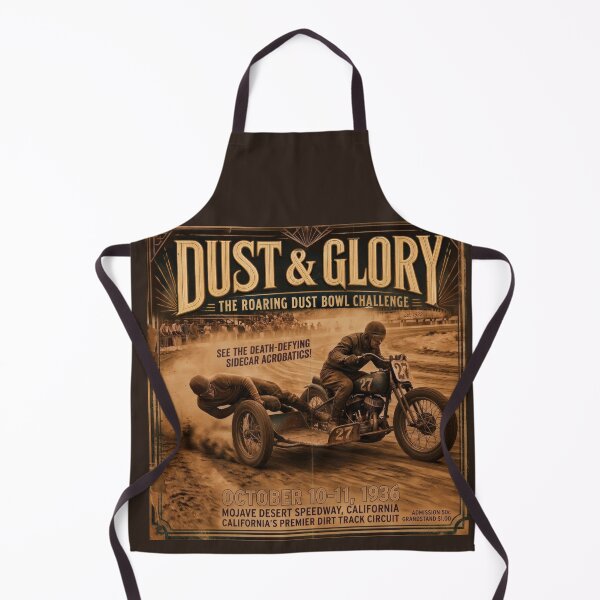 Item preview, Dust & Glory Vintage Sidecar Racing Poster 1936 designed and sold by thirtyonestars.