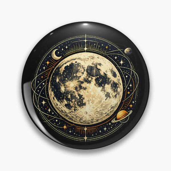 Item preview, Detailed portrait of the full moon designed and sold by Daily Quirk.
