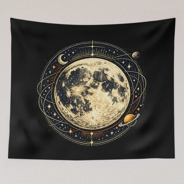 Item preview, Detailed portrait of the full moon designed and sold by Daily Quirk.