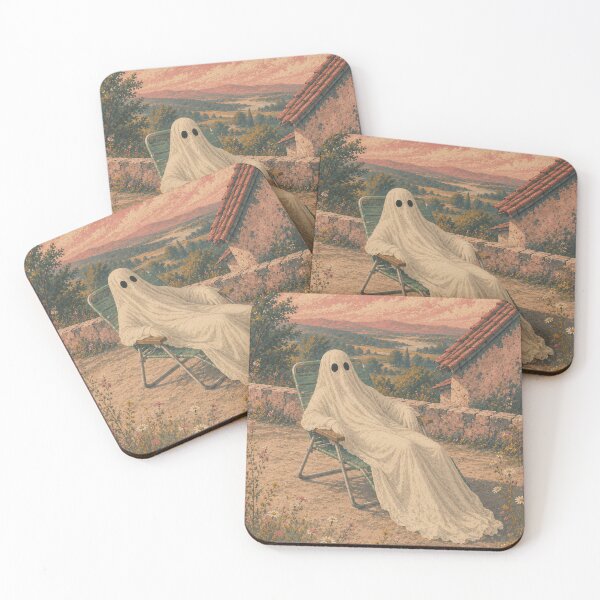 Item preview, Ghost Relaxing in a Wildflower Garden designed and sold by Bubblaco.