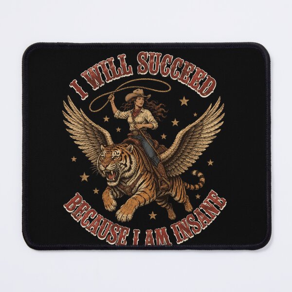 Item preview, cowgirl Western Tiger Rider Graphic with Wings designed and sold by anapldv.