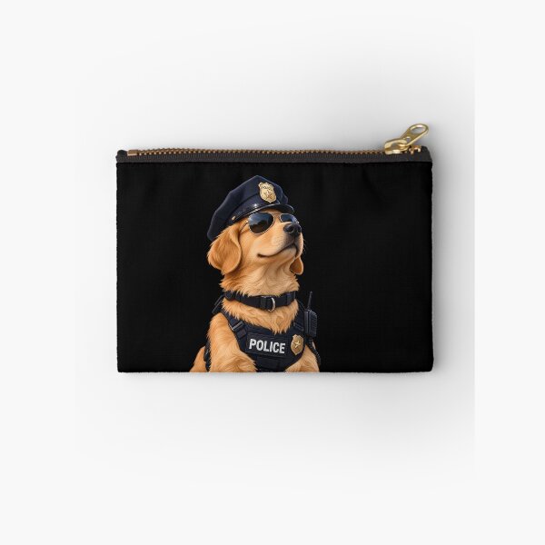 Item preview, Proud Golden Retriever Police Officer Portrait - POLICE DOG designed and sold by Lozarux.
