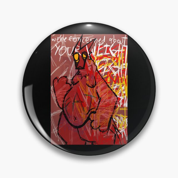 Item preview, Concerned About Your Weight Red Creature Art designed and sold by Catsi-Nook-Art.