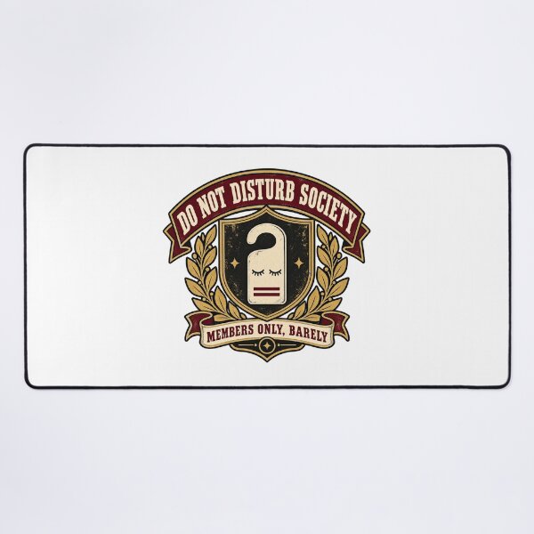Item preview, Do Not Disturb Society Parody Logo Tee designed and sold by Inkworksbyshery.