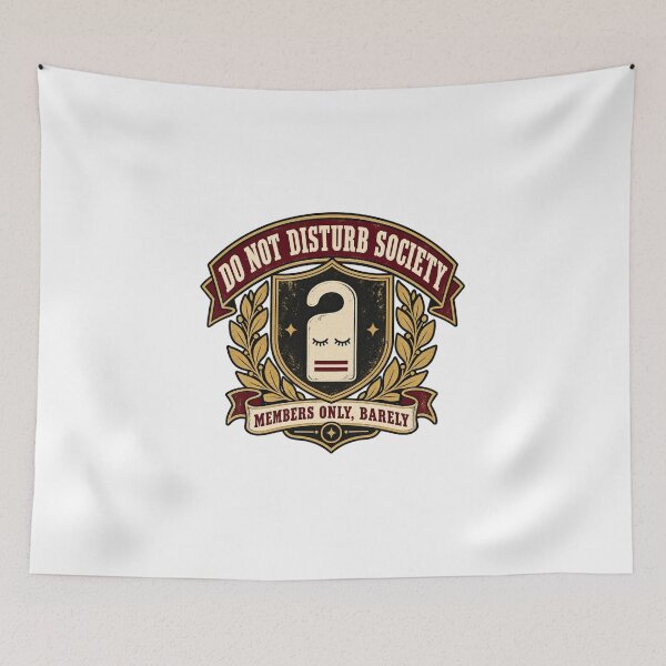 Item preview, Do Not Disturb Society Parody Logo Tee designed and sold by Inkworksbyshery.
