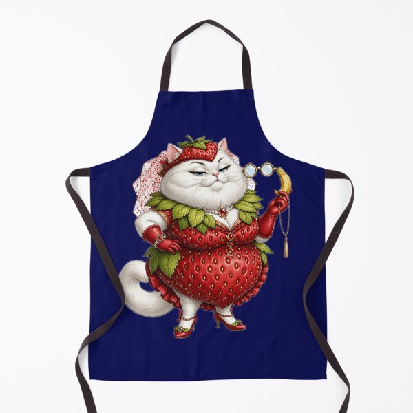 Item preview, Strawberry Cat — Fabulous Feline in Fruit Fashion designed and sold by flashARTstudio.