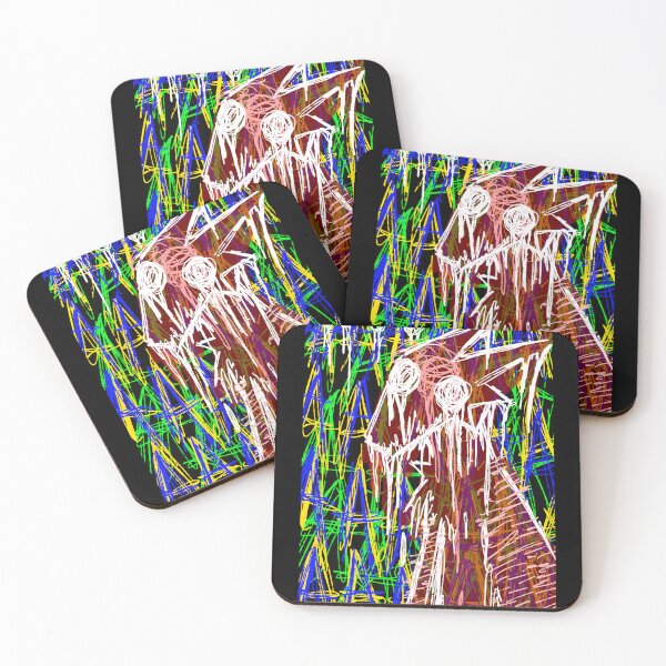 Item preview, Abstract Colorful Monster Art designed and sold by Catsi-Nook-Art.