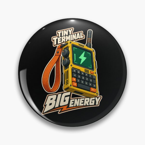 Item preview, Tiny Terminal Big Energy Yellow Retro Cyberdec designed and sold by Prime-Studio.