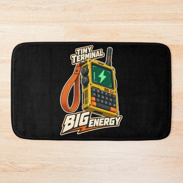 Item preview, Tiny Terminal Big Energy Yellow Retro Cyberdec designed and sold by Prime-Studio.