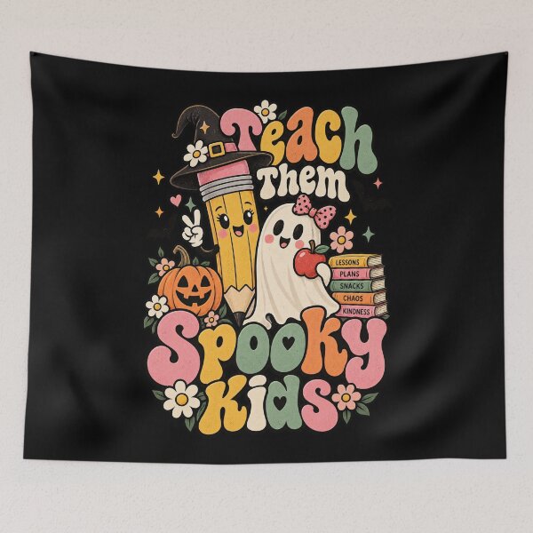 Item preview, Teach Them Spooky Kids Teacher Halloween designed and sold by Ridaelb.