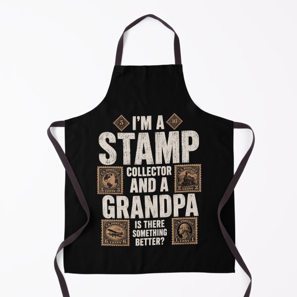 Item preview, stamp collector grandfather vintage postal quote gift designed and sold by anapldv.