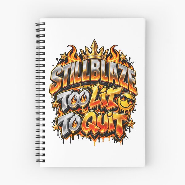 Item preview, STILLBLAZE Too Lit to Quit – Fire Streetwear Design designed and sold by BilcoStillbaze.