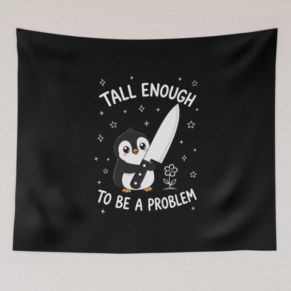 Item preview, Tall Penguin Knife Design Cute Funny Kitchen Pun designed and sold by anapldv.