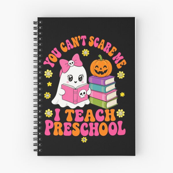 Item preview, Preschool Halloween Teacher Ghost Reading Pumpkin Art designed and sold by anapldv.