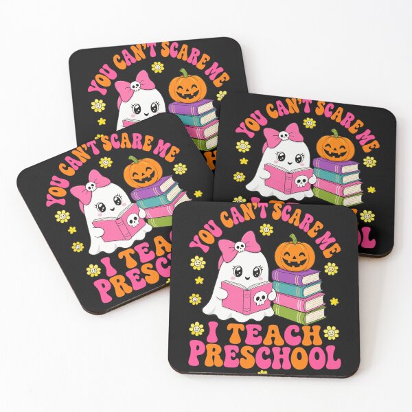 Item preview, Preschool Halloween Teacher Ghost Reading Pumpkin Art designed and sold by anapldv.