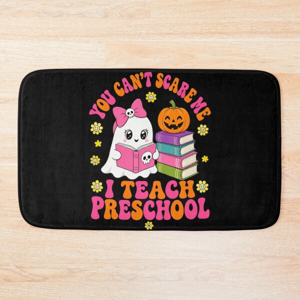Item preview, Preschool Halloween Teacher Ghost Reading Pumpkin Art designed and sold by anapldv.