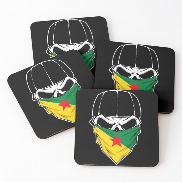 Item preview, Skull with Cap and Guyana Flag Bandana designed and sold by West indian touch.