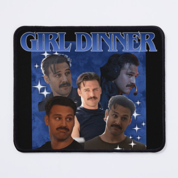 Item preview, Girl Dinner: Mustache Eddie Diaz designed and sold by jenivy95.