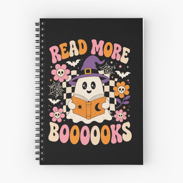 Item preview, Halloween Ghost Reading Spooky Book with Cute Bats designed and sold by anapldv.