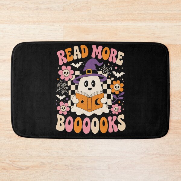 Item preview, Halloween Ghost Reading Spooky Book with Cute Bats designed and sold by anapldv.