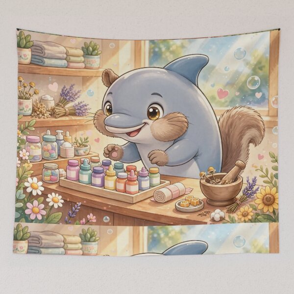 Item preview, Magical Pharmacy – Dolphin Squirrel Pharmacist designed and sold by TreatLLC.