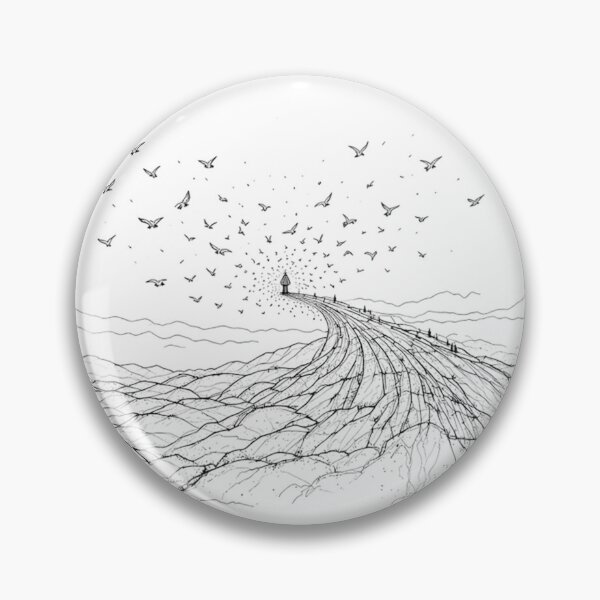 Item preview, Singing Bird on a Branch – Cute Musical Bird Line Art designed and sold by PixPixari.
