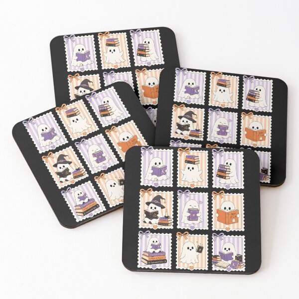 Item preview, Ghost Book Lover Halloween Cute Spooky Reading Art designed and sold by anapldv.