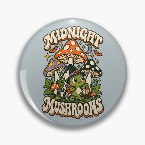 Item preview, Midnight Mushrooms Psychedelic Frog designed and sold by  MAD's Recreation Studio.