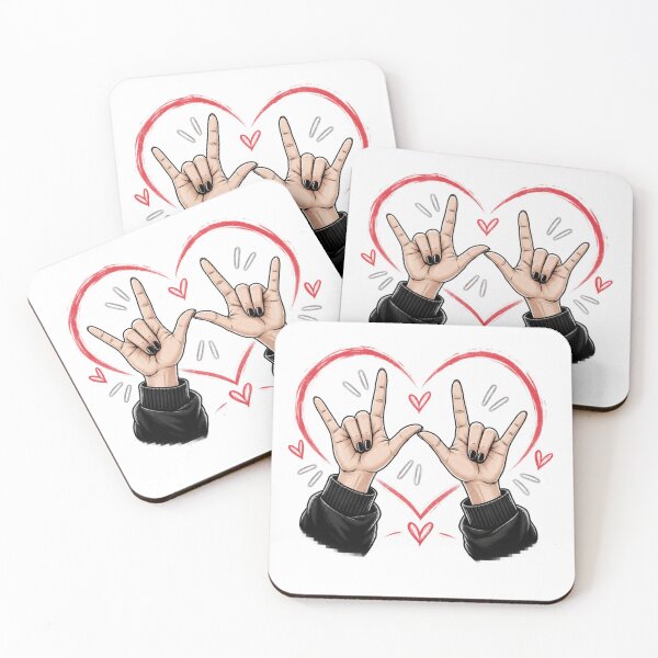 Item preview, I Love You ASL Sign Language Heart Hands. designed and sold by zmsl.