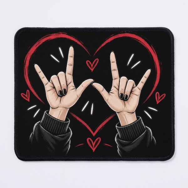 Item preview, I Love You ASL Sign Language Heart Hands. designed and sold by zmsl.