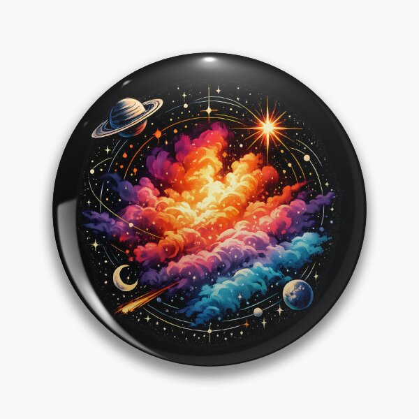Item preview, Colorful emission nebula clouds designed and sold by Daily Quirk.