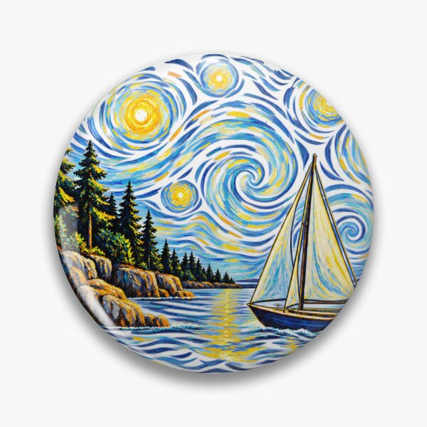 Item preview, Lake Ontario American Starry Night Sailing designed and sold by teemsa.