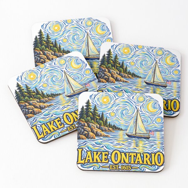 Item preview, Lake Ontario American Starry Night Sailing designed and sold by teemsa.