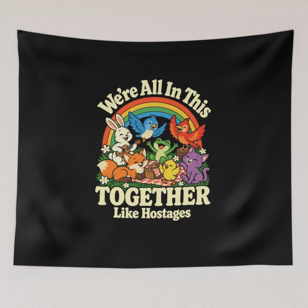 Item preview, Funny In This Together Like Hostages Animal Humor Art designed and sold by elderberry.