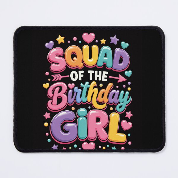 Item preview, Squad of the Birthday Girl Cute Balloon Letter Art designed and sold by anapldv.
