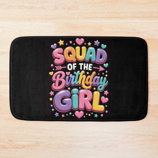 Item preview, Squad of the Birthday Girl Cute Balloon Letter Art designed and sold by anapldv.