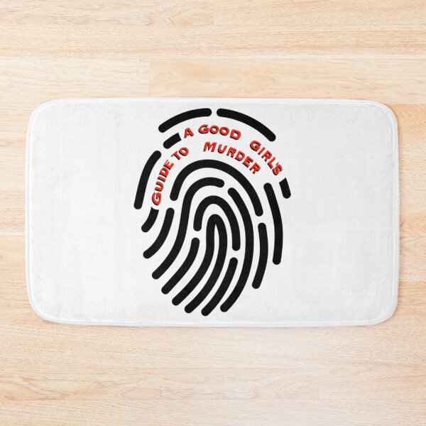 Item preview, A Good Girl'S Guide To Murder Fingerprint Red Text designed and sold by LarhondaKelley.