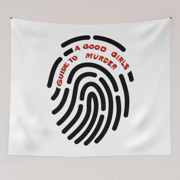 Item preview, A Good Girl'S Guide To Murder Fingerprint Red Text designed and sold by LarhondaKelley.