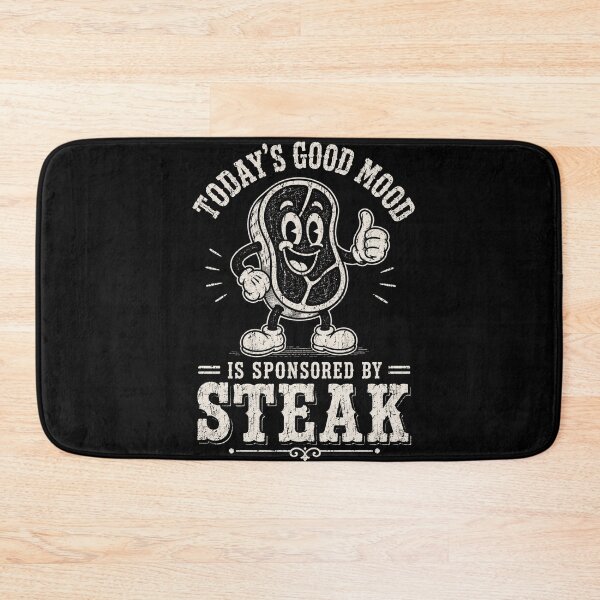 Item preview, steak lover vintage mascot with good mood slogan designed and sold by anapldv.
