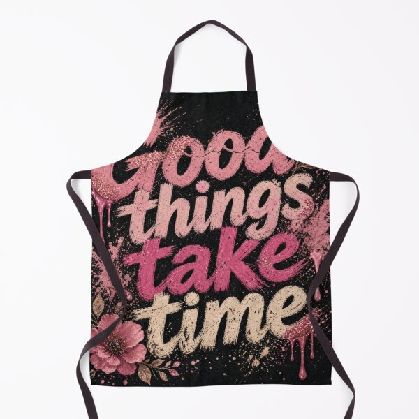 Item preview, Good Things Take Time Pink Splatter Grunge Design designed and sold by HappyOops.