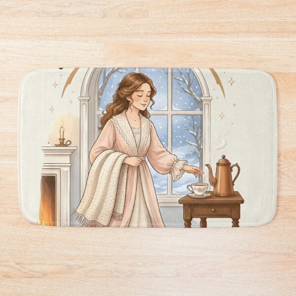 Item preview, My Favorite Winter Sport Walking To The Coffee Maker Vintage Cozy Art designed and sold by MAGICKEY2024.
