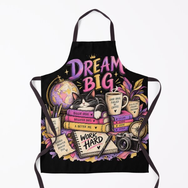 Item preview, Cute Cat Study Motivation - Hand Drawn designed and sold by Feral Feline.