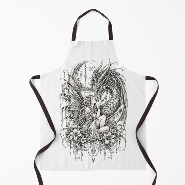 Item preview, Aryia and the Dragon – Gothic Fairy Fantasy designed and sold by FaerieFusion.
