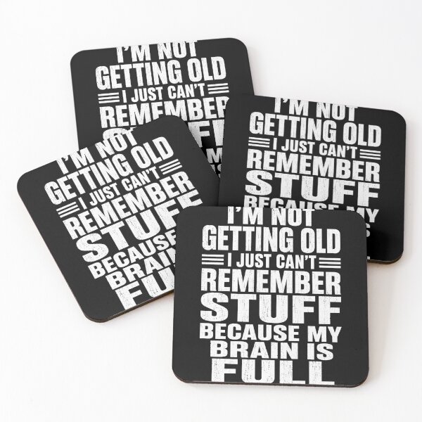 Item preview, brain fog funny aging quote for forgetful minds designed and sold by anapldv.